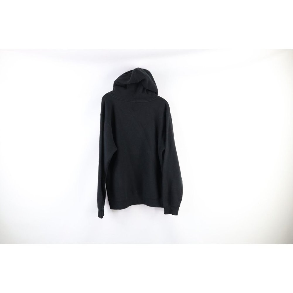 Streetwear Mens Small Faded Dolan Twins Skull Skeleton Hoodie Sweatshirt Black - Picture 6 of 11